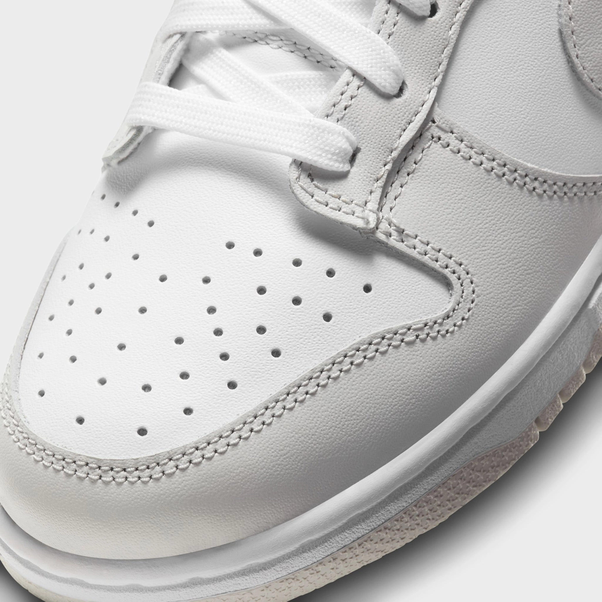 Nike Womens Dunk Low White / Photon Dust - White Mid   Top Style