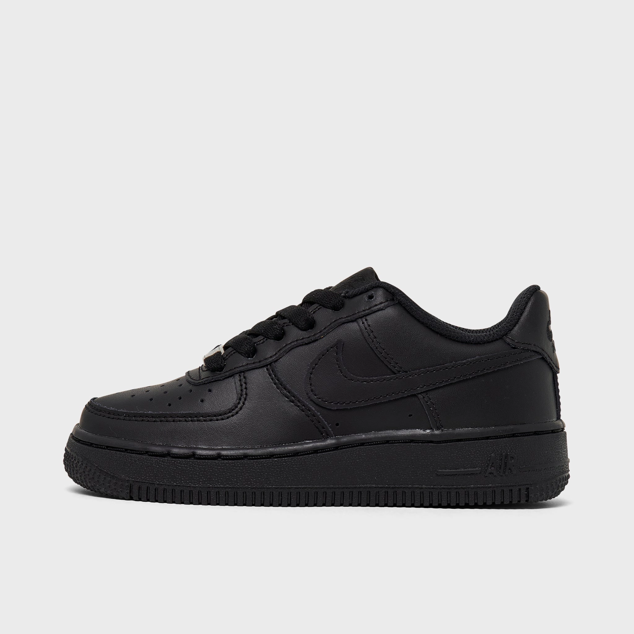 Lace Lock Technology Nike Air Force 1 LE GS Black / Black - Black