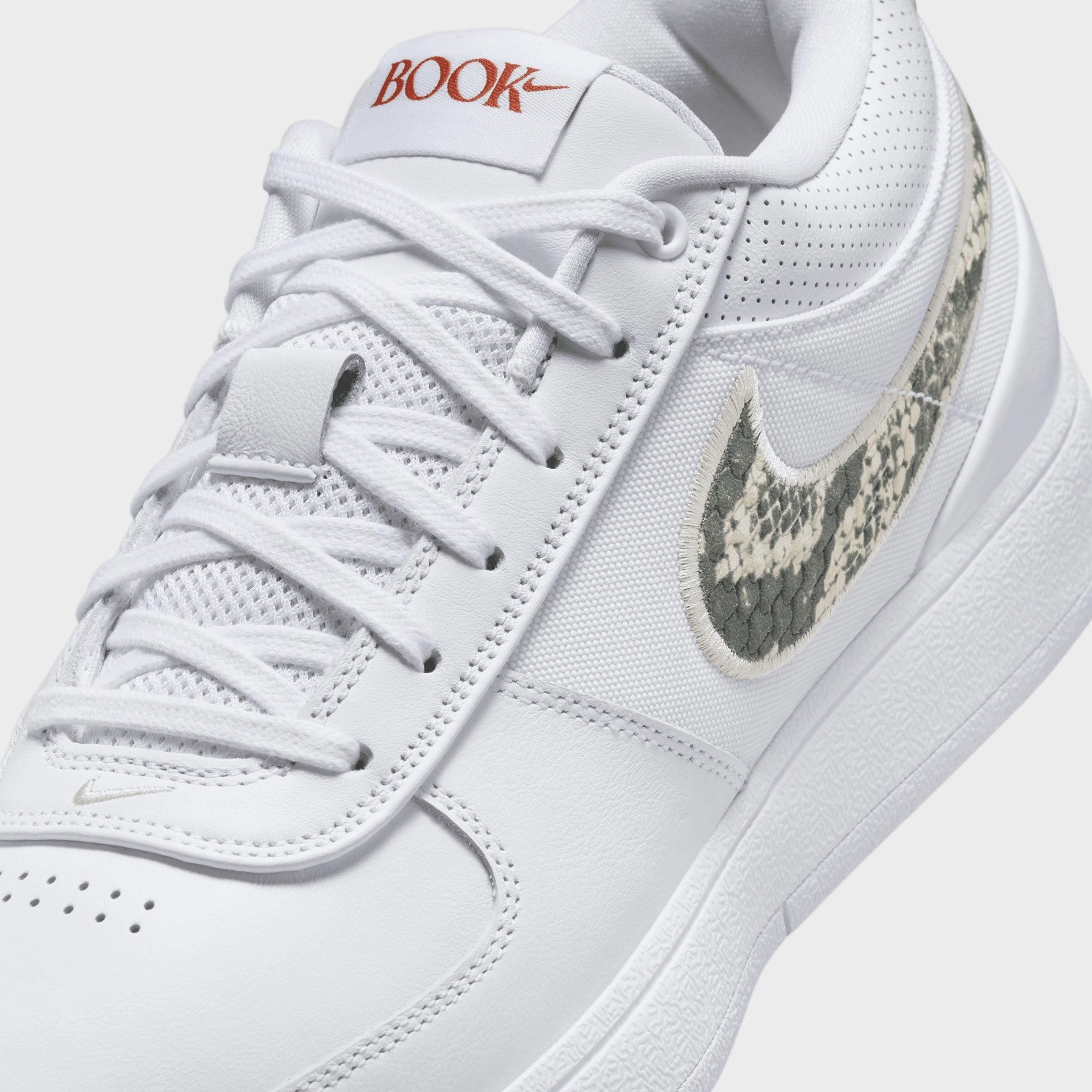 Nike Book 1 White / Light Orewood Brown - Burnt Sunrise Black SoftInterior Comfort Stretch
