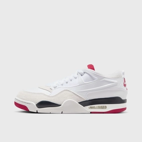 Jordan 4 RM White / Varsity Red - Black Heat Sealed Overlays Control Zone