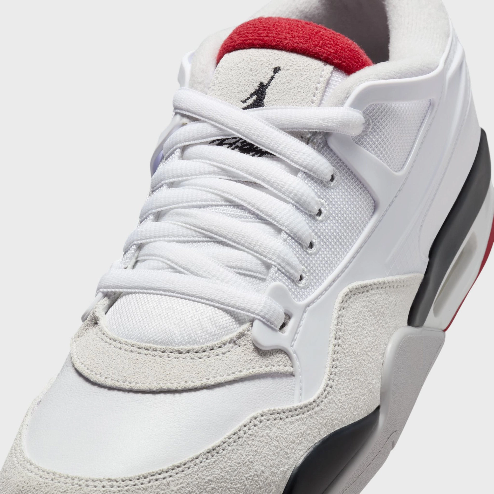 Abrasion Resistant Toe Guard Jordan 4 RM White / Varsity Red - Black