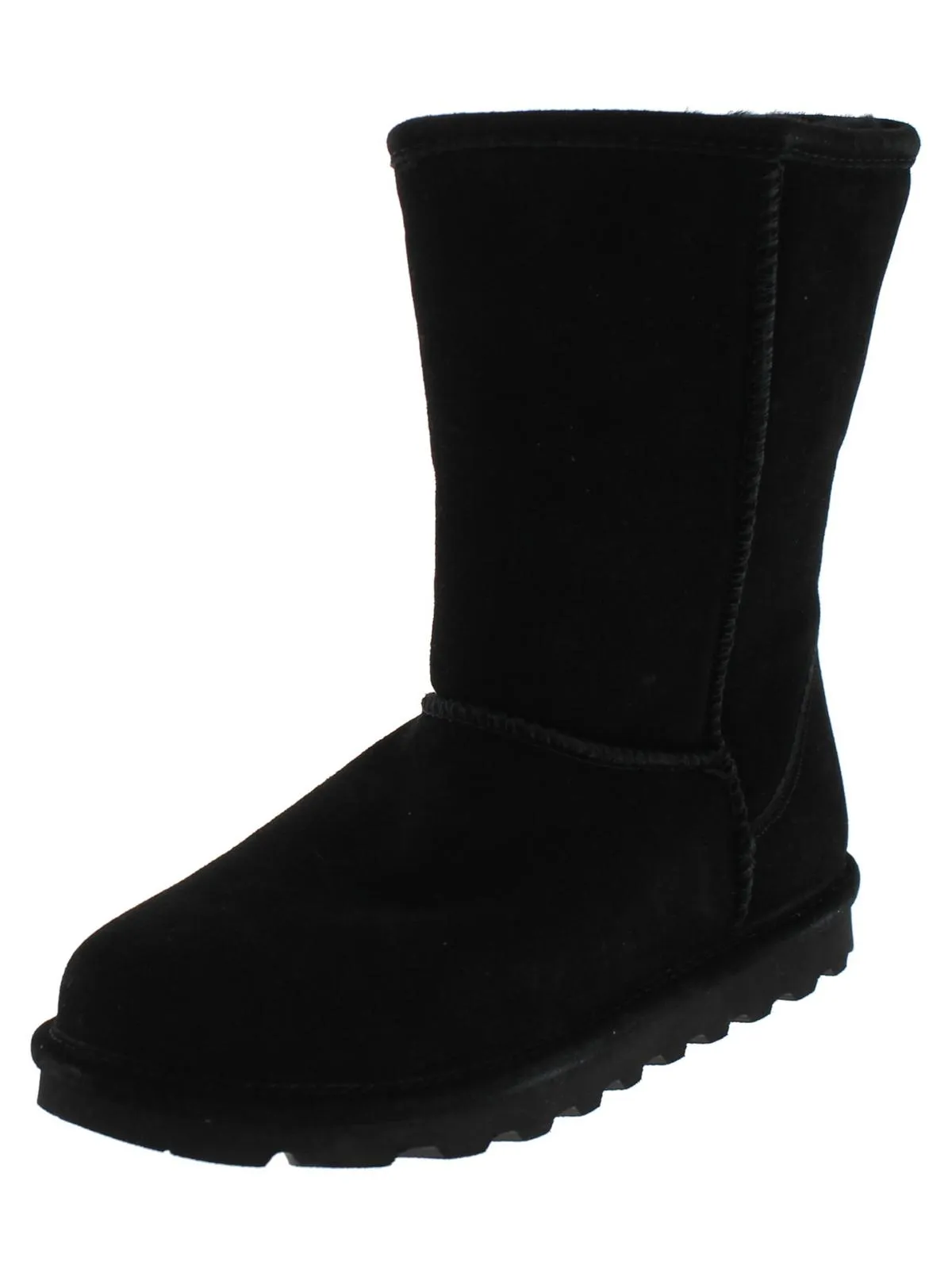 Perfect For Hiking Elle Short Womens Suede Water Resistant Shearling Boots