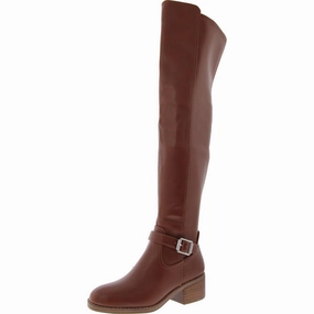 Stretchable Material Daily Function ELYSE Womens Zipper Manmade Over-The-Knee Boots