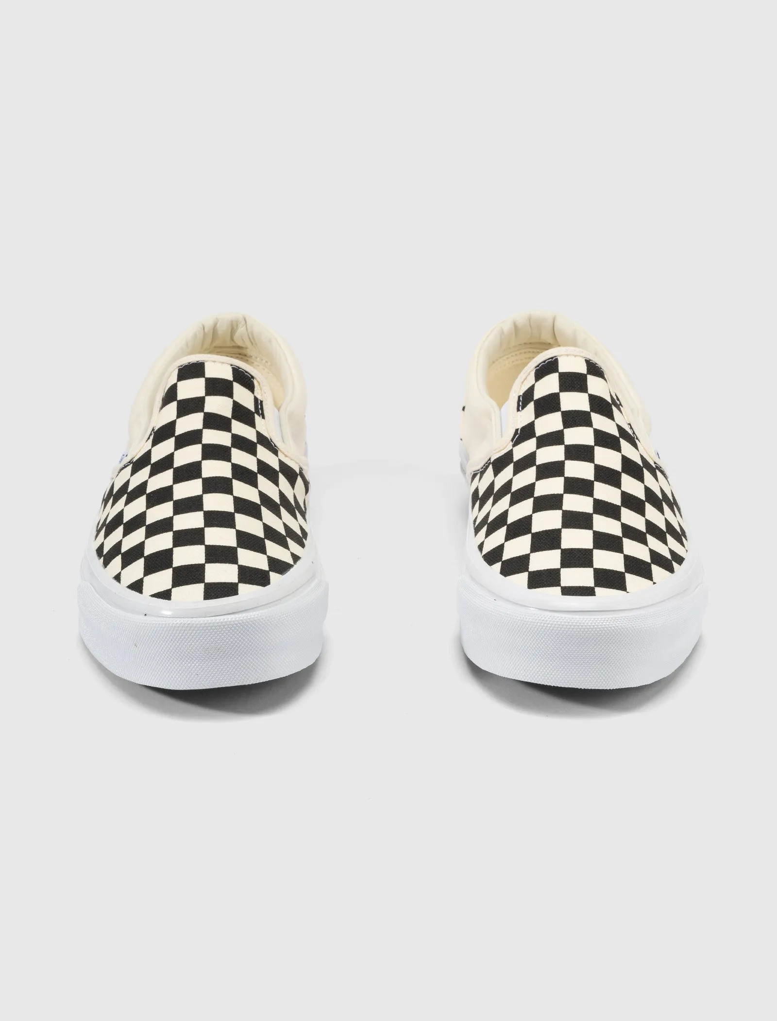 SLIP ON REISSUE 98 LX "CHECKERBOARD" Silver Shine Secure fit