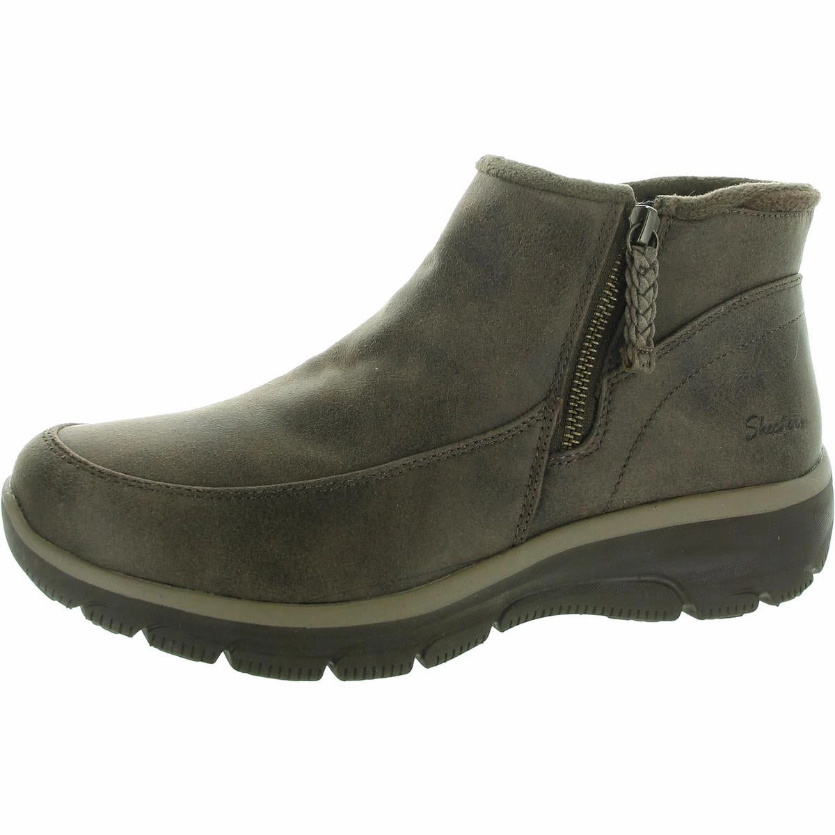 Kid Fun Easy Going Womens Faux Fur Lined Nubuck Booties