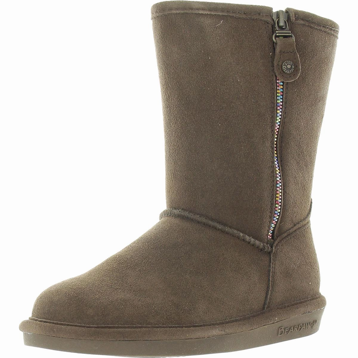 Eva II Zipper Womens Zipper Sheepskin Snow Boots Grippy Outsole River Crossing All-Terrain Use