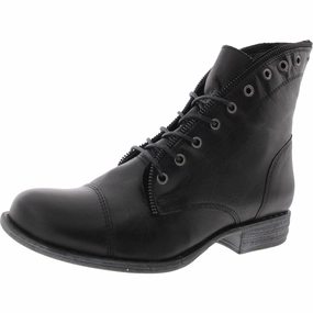 Womens Lace-Up Leather Ankle Boots Premium Leather