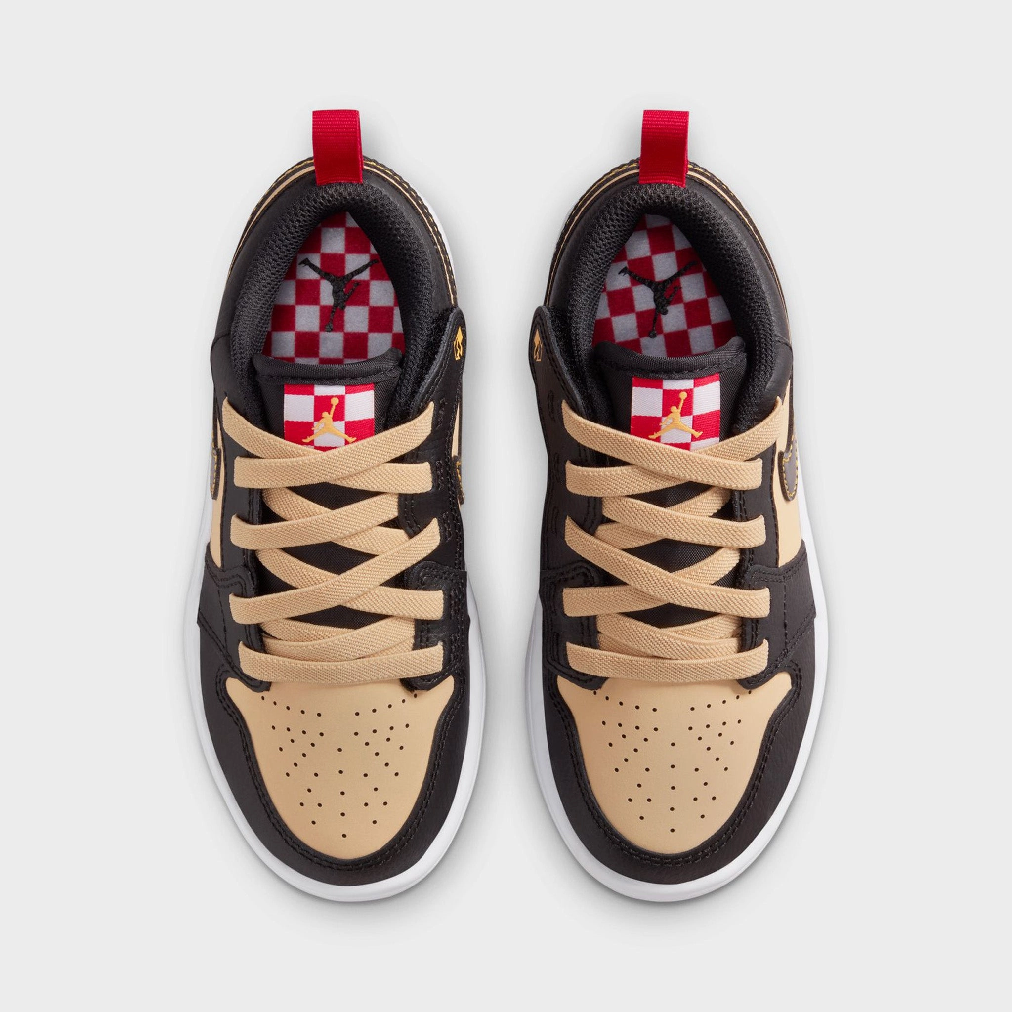 Jordan 1 Low SE PS Sesame / Fire Red - Black Enhanced Agility Foam Midsole Grip