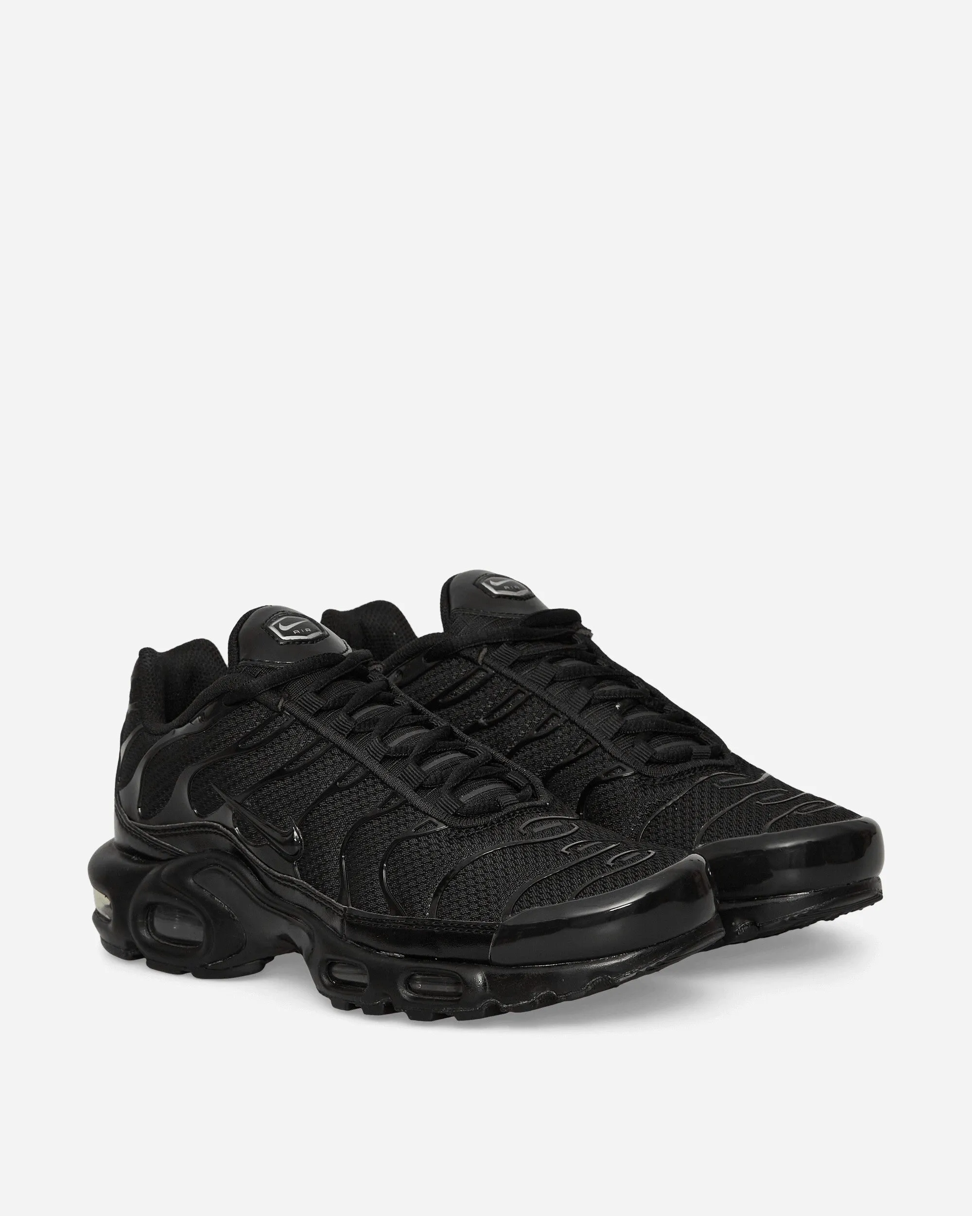 Textured Grip Surface Compression Molded Soles Air Max Plus Sneakers Black
