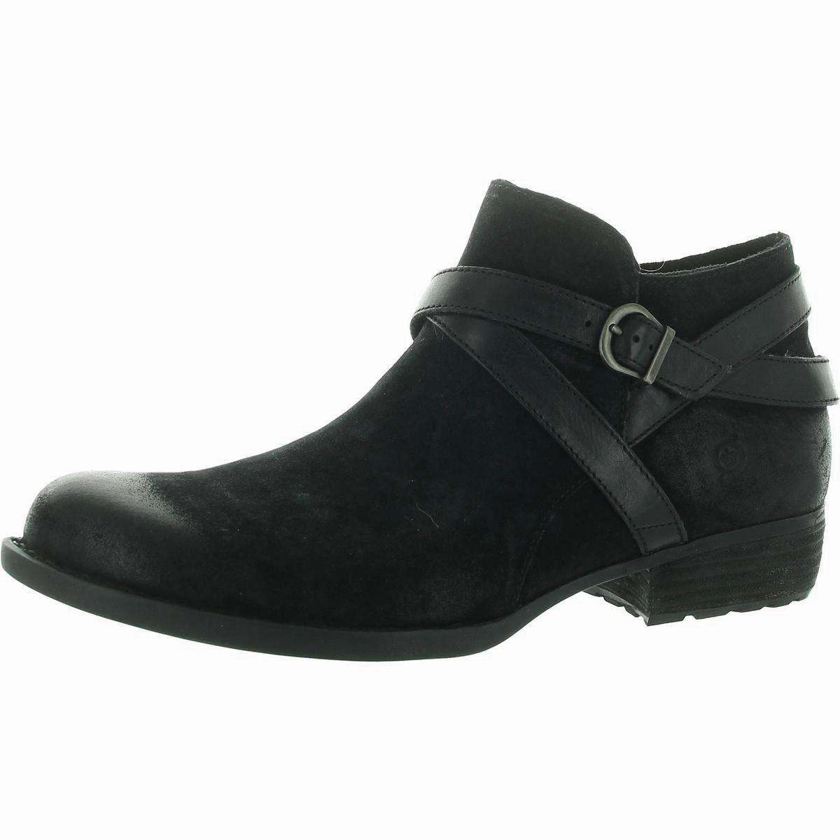 Womens Zipper Man Made Booties Comfort Lining All Day Wear Anti Odor City Walking