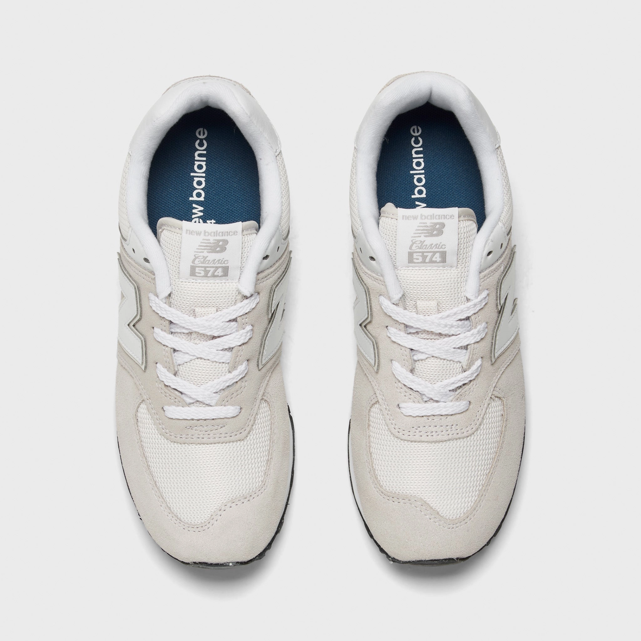 New Balance Juniors' GC574EVW Nimbus Cloud / White breathable mesh shoe aspect Slip   Resistant