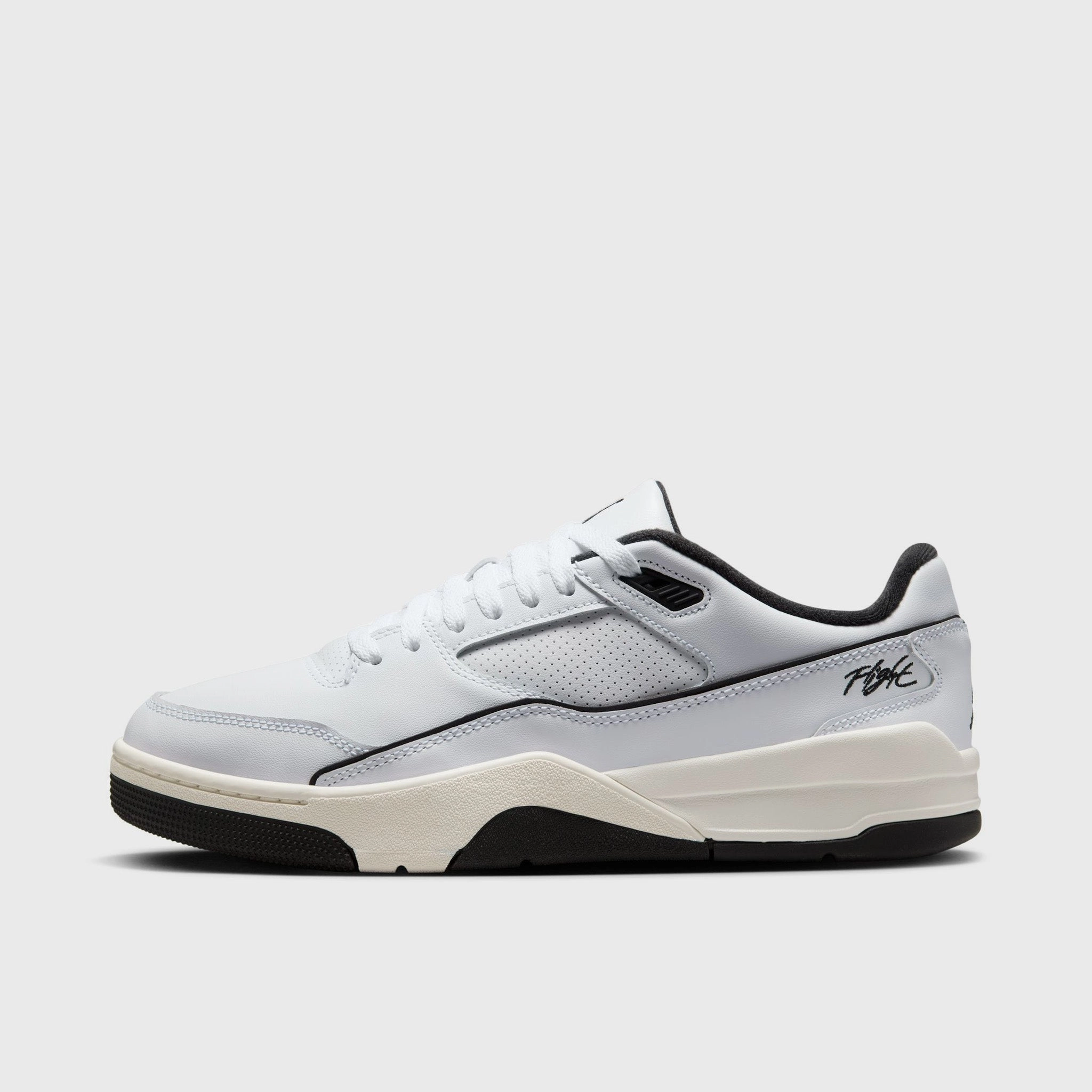 Cushioned heel cup Rollbar technology Jordan Flight Court White / Black - Sail