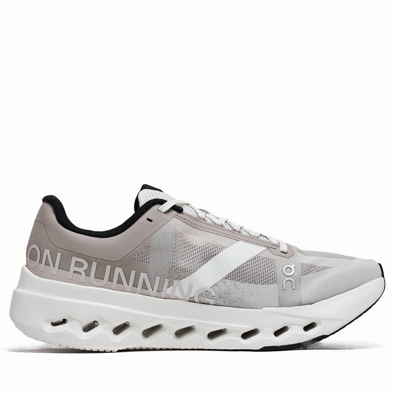 On Cloudsurfer Next - Fog/Ivory short - term use shoe convenience trend - following shoes