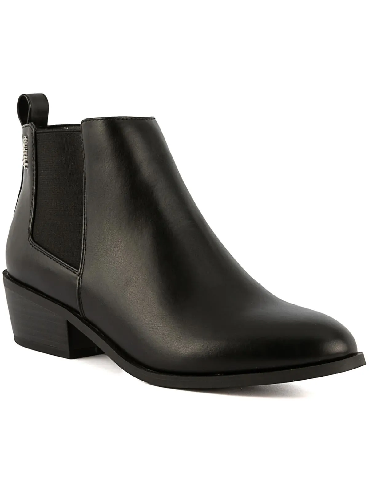 Envoy Womens Faux Leather Zip Up Ankle Boots Hiking Trail Comfortable Footwear