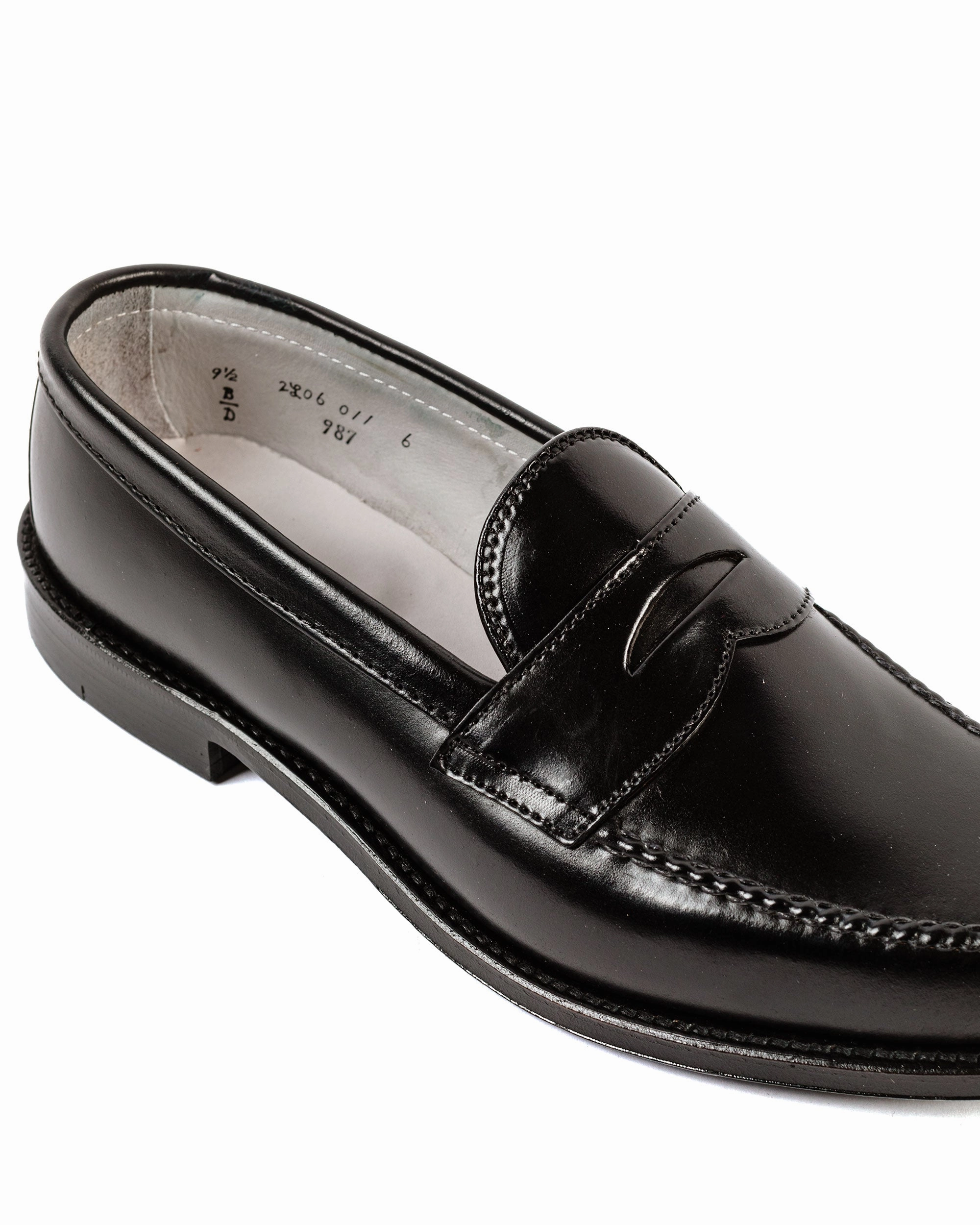 Alden Leisure Handsewn Black Shell Cordovan 987 Low Arch Tropic Mode