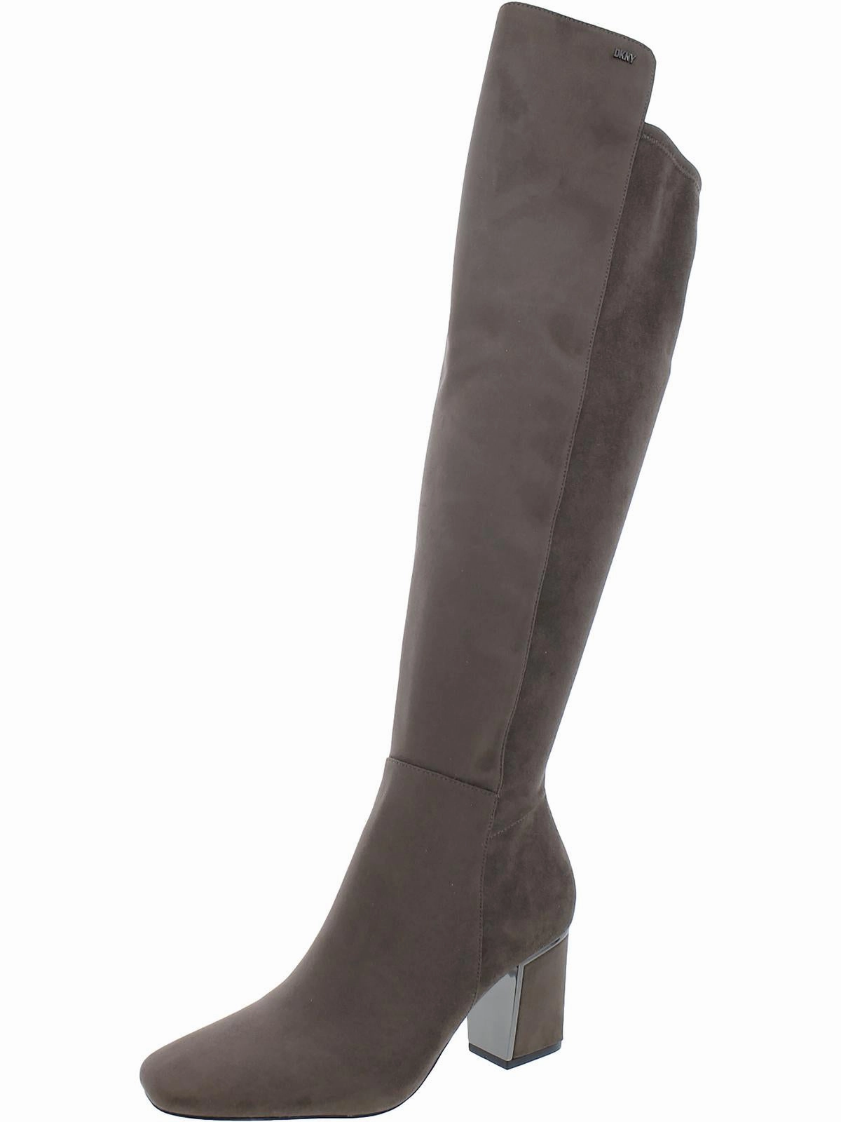 Muddy Path Waterproof Windy Weather Cilli Womens Faux Suede Over-The-Knee Boots