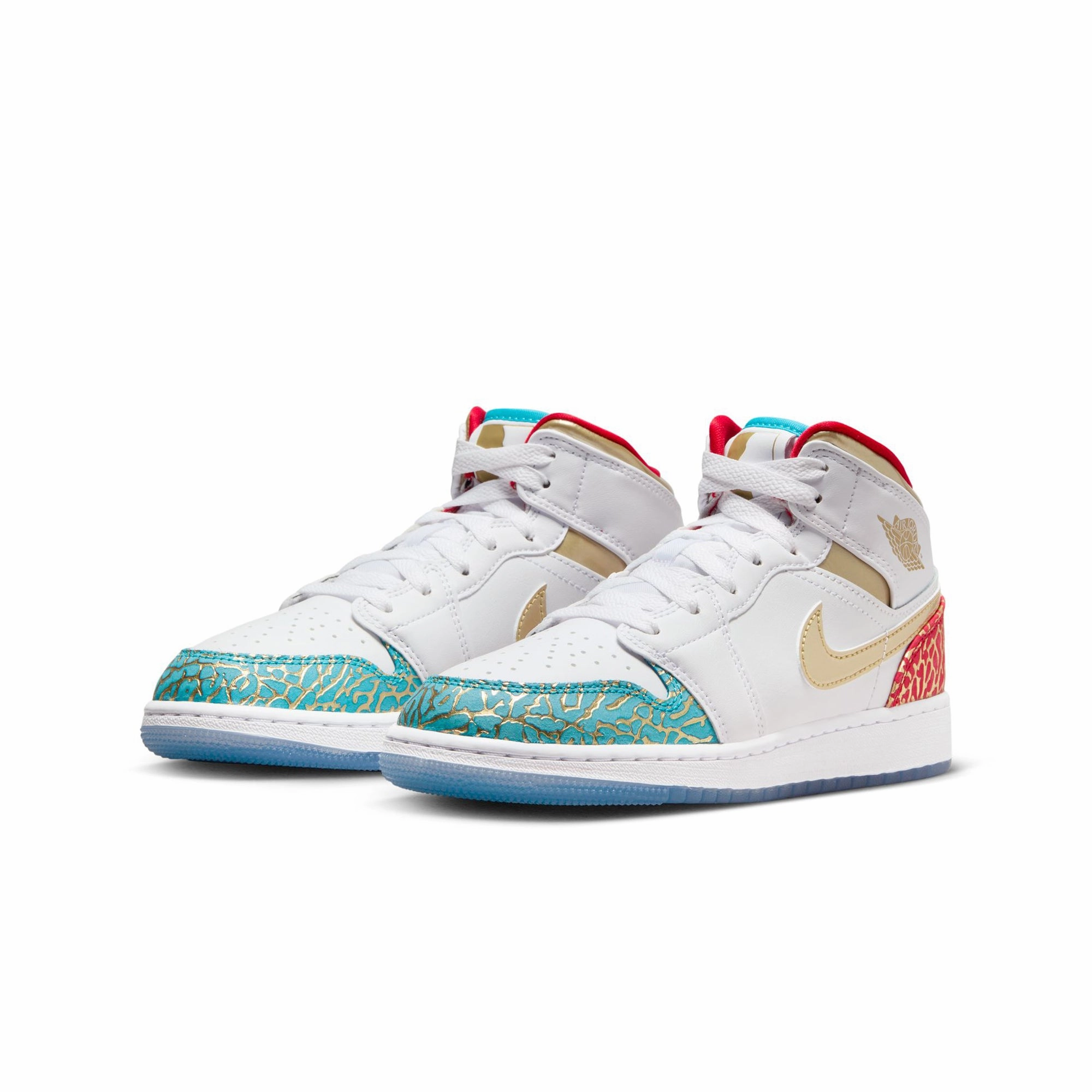 Mid Foot Air Jordan 1 Mid Sneaker School FB2212-100