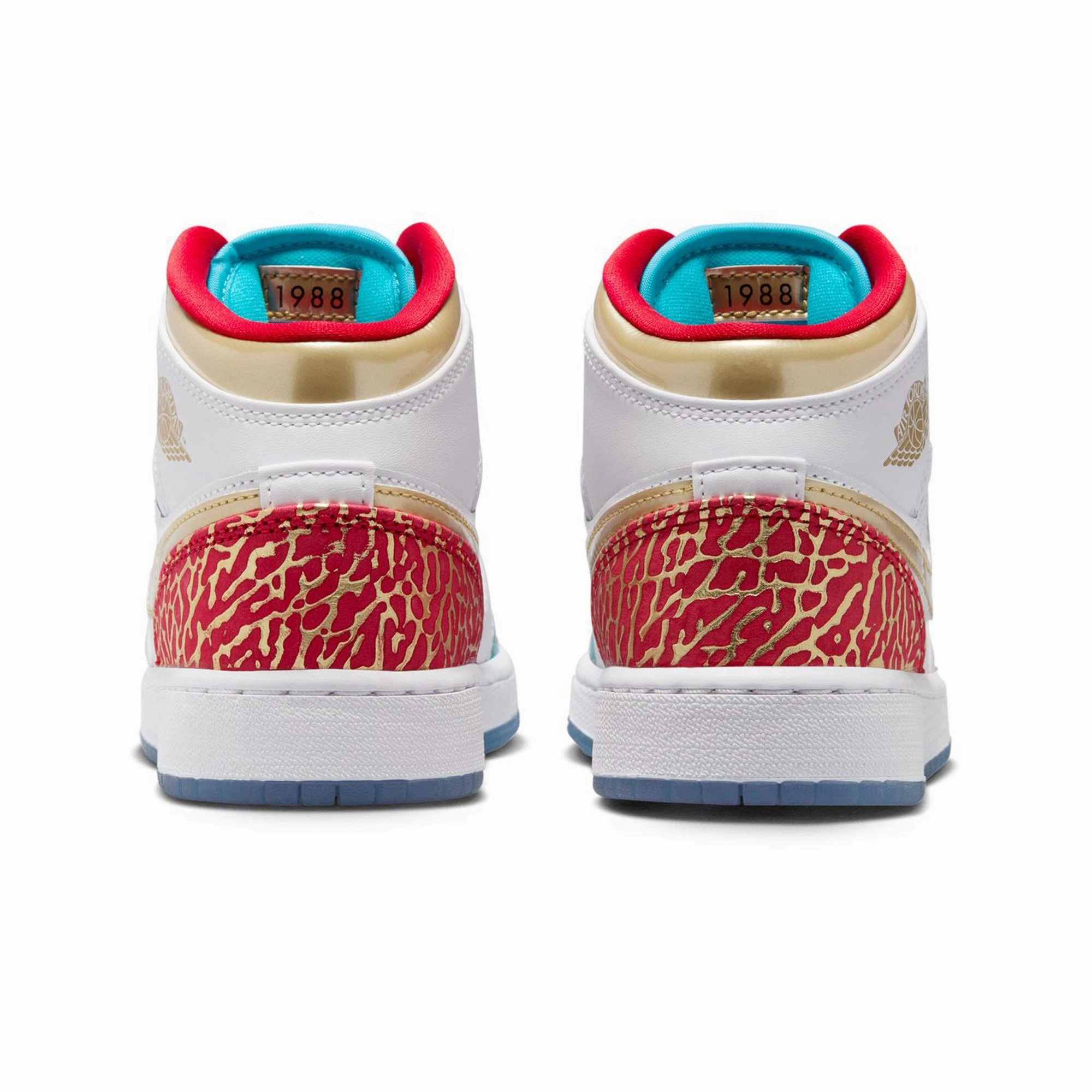 Flat Comfort Dual Density Cushioning Air Jordan 1 Mid Sneaker School FB2212-100