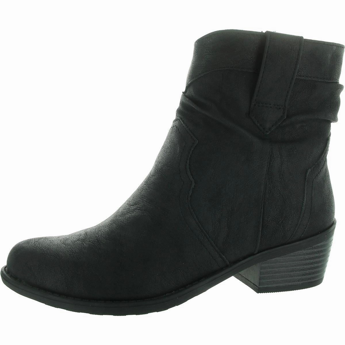 Womens Zipper Man Made Ankle Boots Comfort Straps Insulated Urban Commute