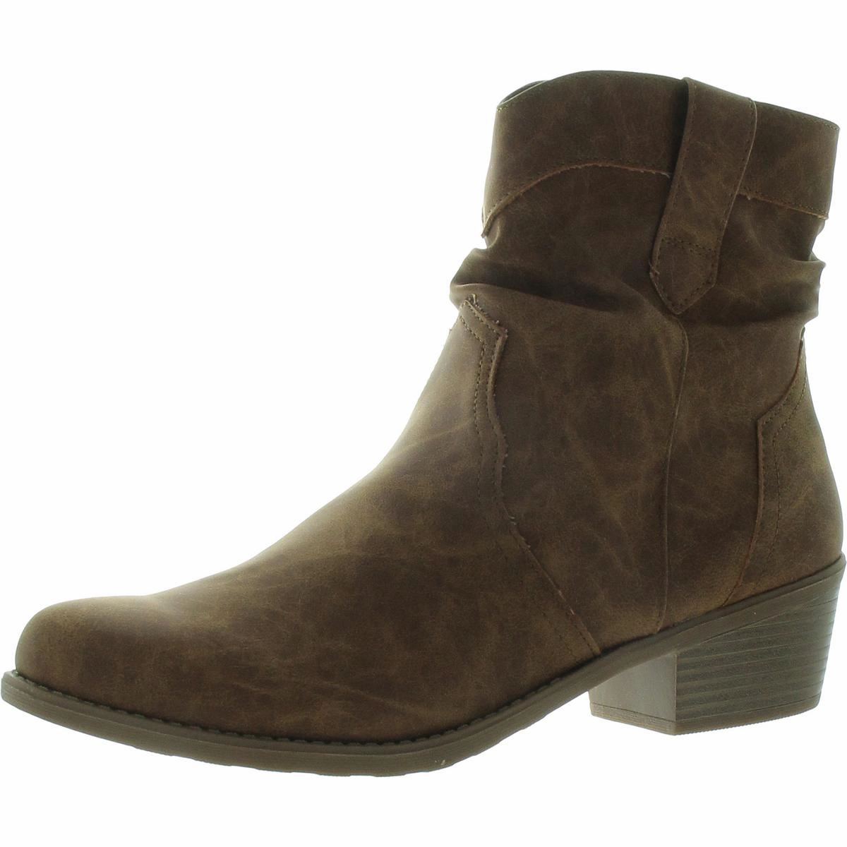 Soft Sole Womens Zipper Man Made Ankle Boots
