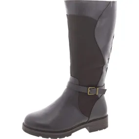 Erica   Womens Zip Up Slip On Knee-High Boots Comfortable ankle
