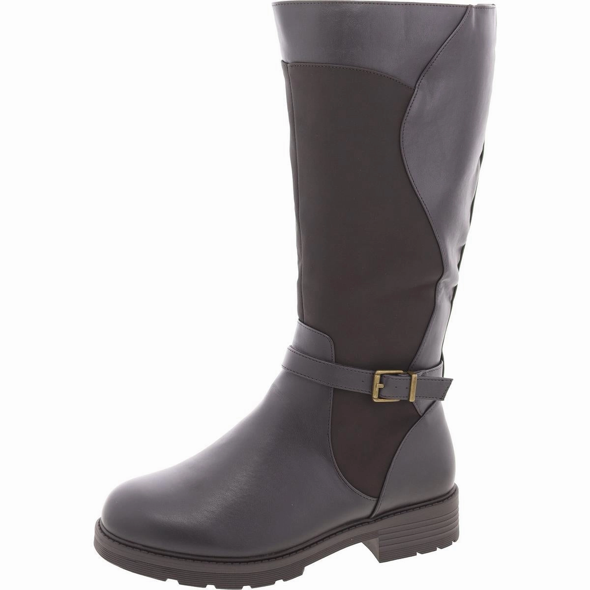 Thermal Core Rainy Day Commuter Erica   Womens Zip Up Slip On Knee-High Boots