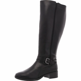 Supportive sole Esnadette Womens Wide Calf Leather Knee-High Boots
