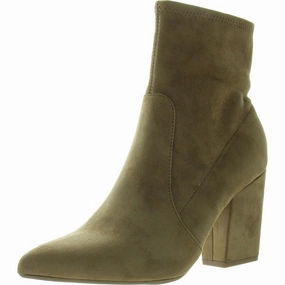 Lydiaa Womens Block Heel Man Made Mid-Calf Boots Outdoor Chore Trail Ready Footwear