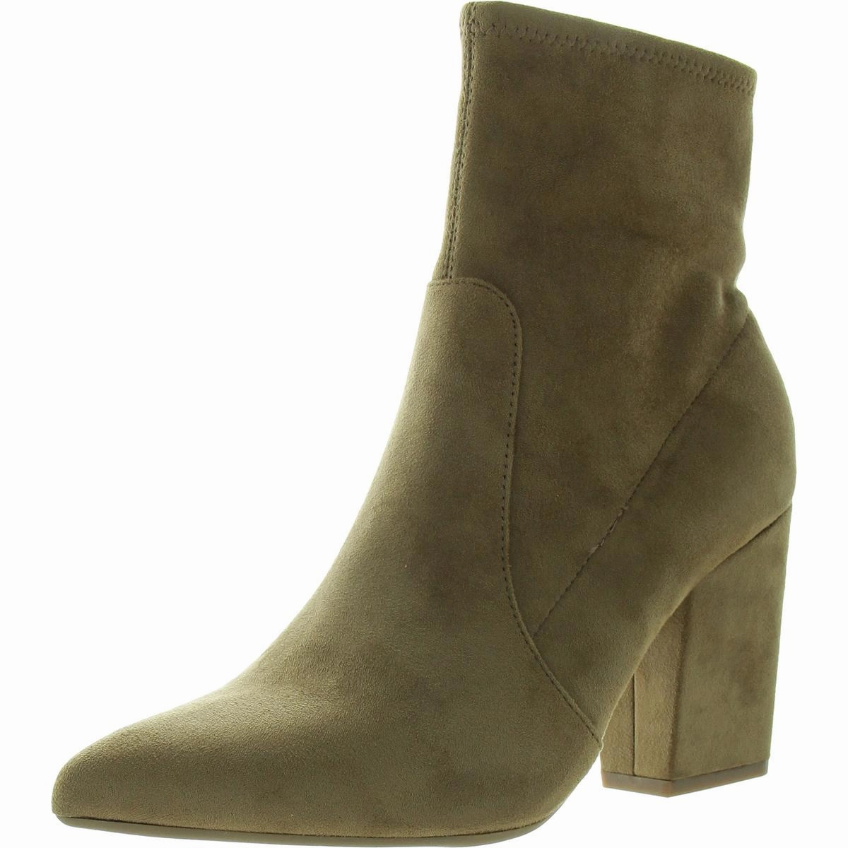 Low Profile All Day Worker Lydiaa Womens Block Heel Man Made Mid-Calf Boots