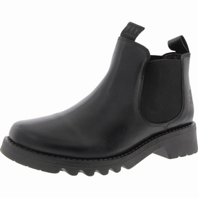 Womens Mixed Media Chelsea Boots Zip Up Style Rugged Built Weather Resistant User