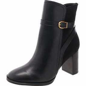 Bexley Womens Buckle Leather Booties Rugged Build