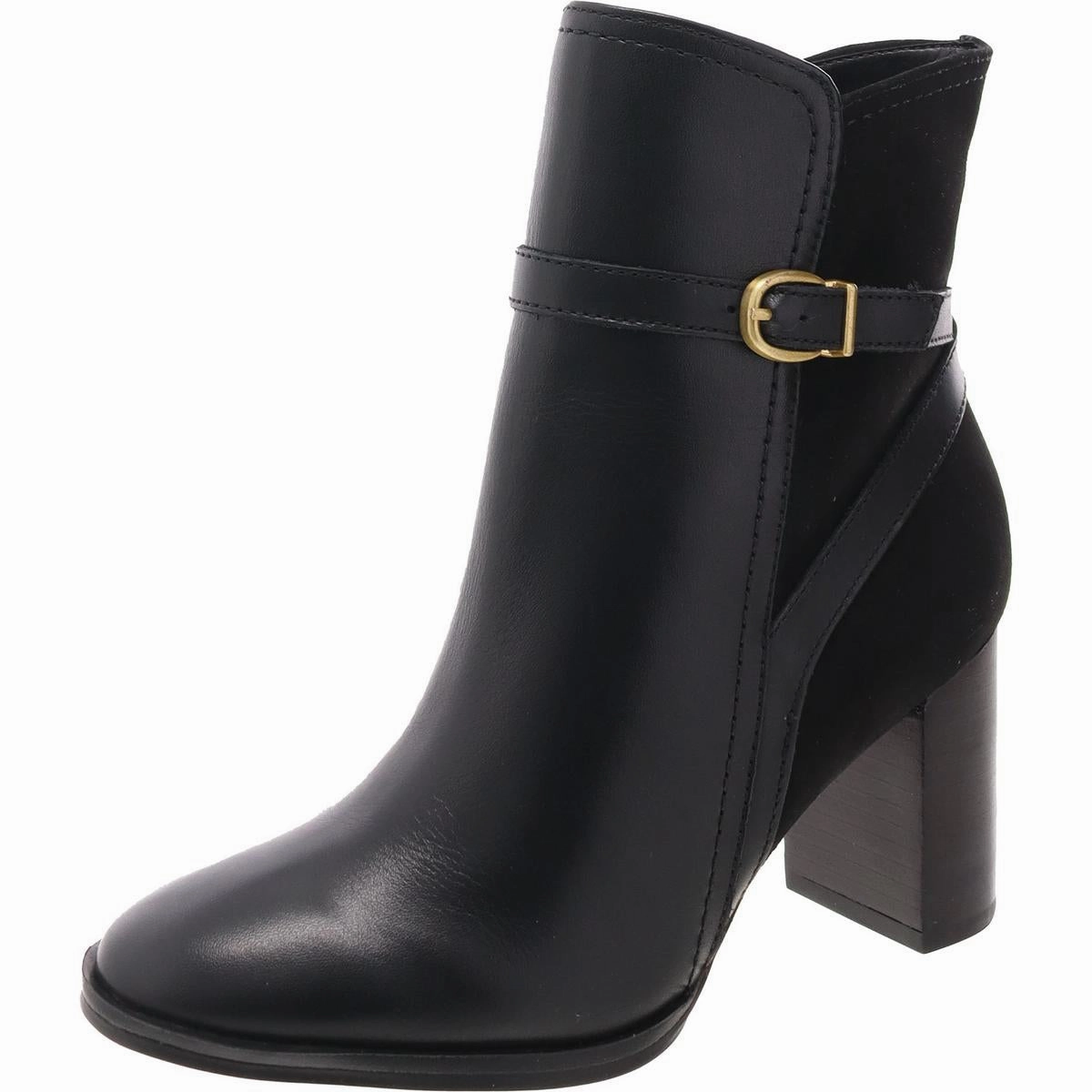 Bexley Womens Buckle Leather Booties Rugged Build