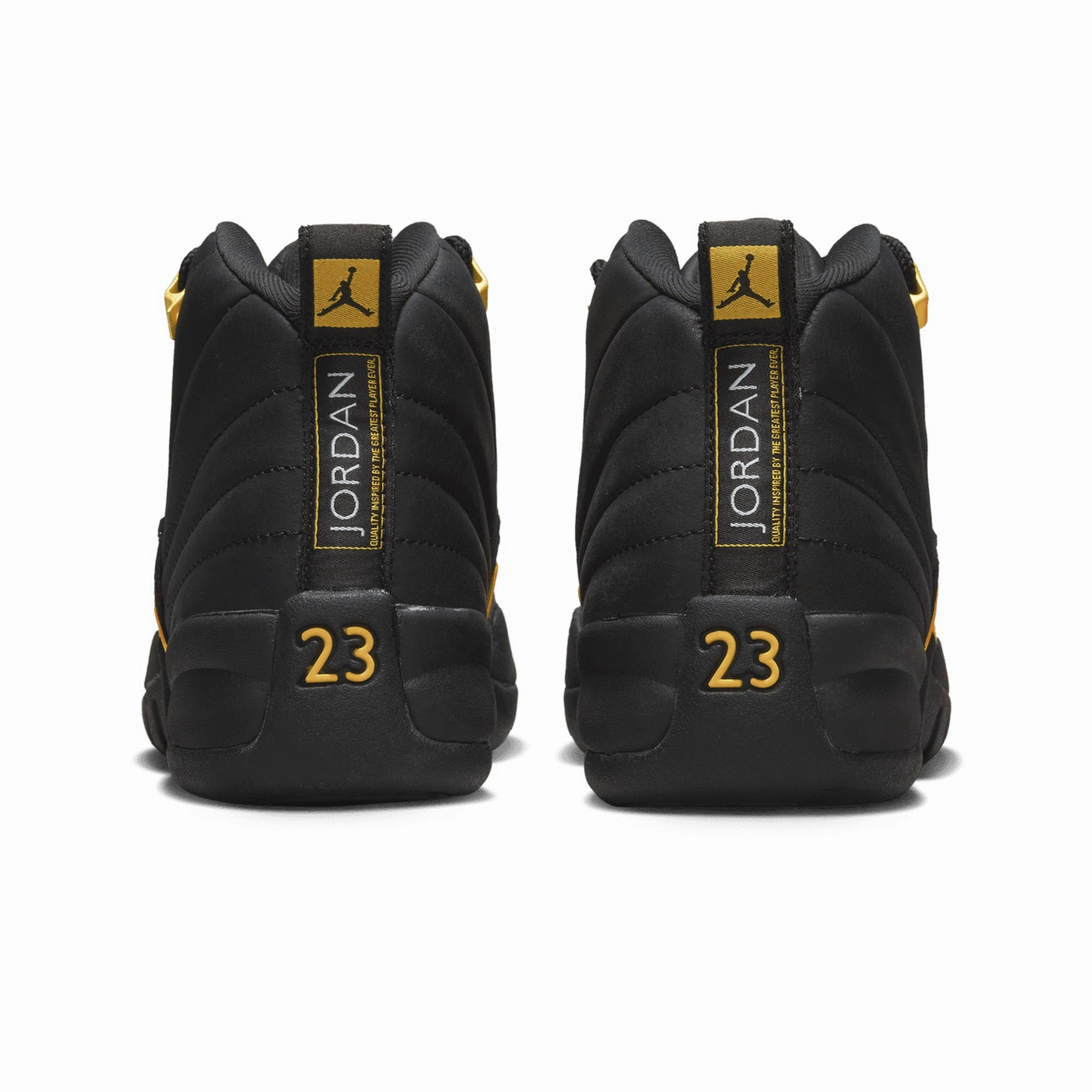 Air Jordan 12 Retro GS 'Black Taxi' 153265-071 Pace Booster Breathable Knit Fabric