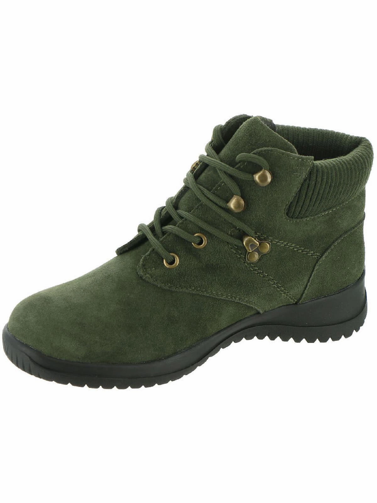 Boston Womens Ribbed Trim  Cold Weather Winter Boots All Purpose Outdoor Utility