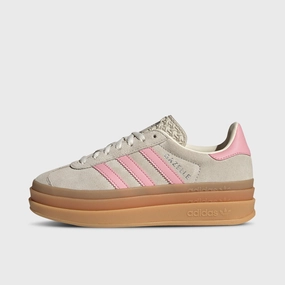Urban Runner Premium Walk adidas Juniors' Gazelle Bold Grey / Alumina - Semi Pink Spark
