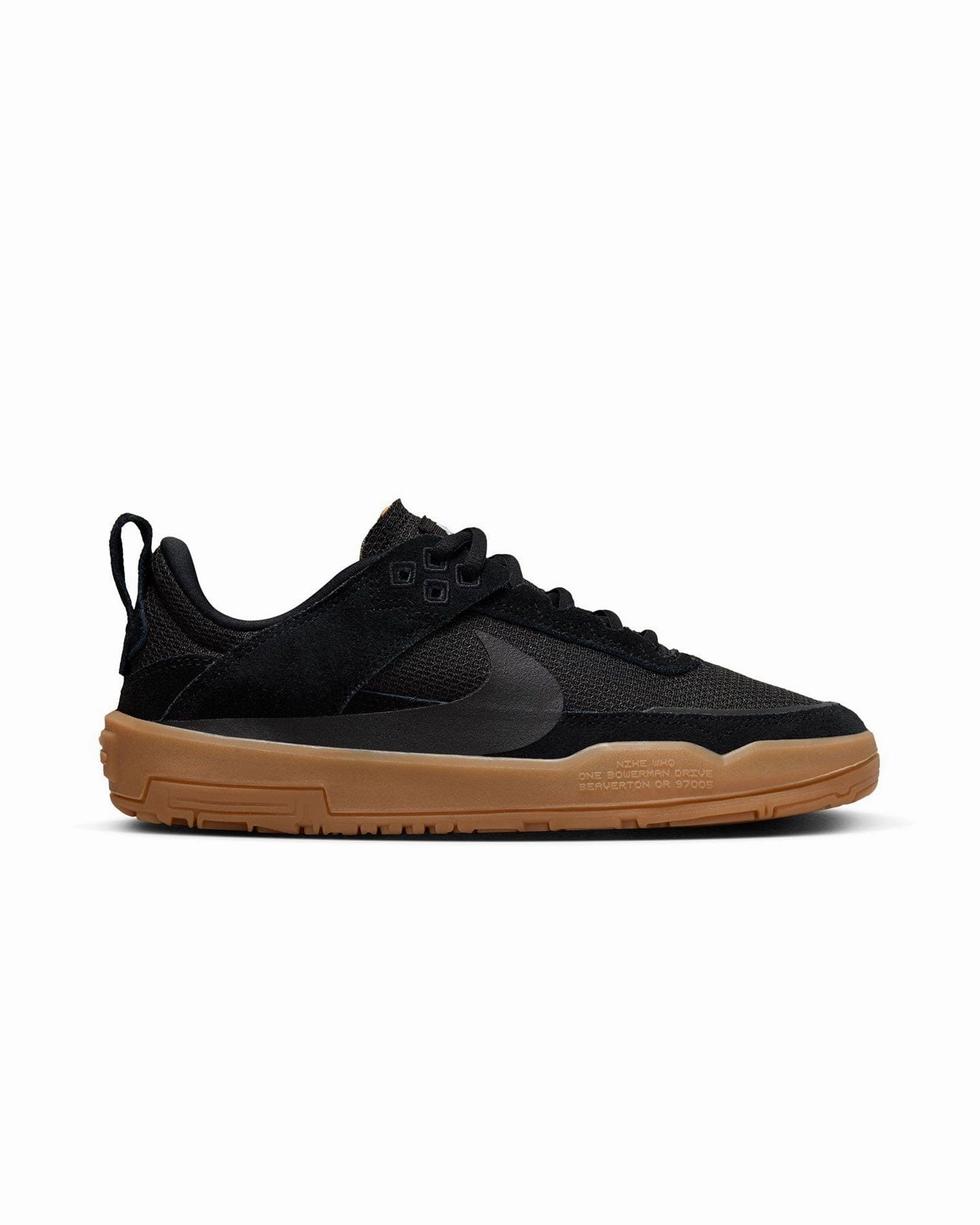 Slip Resistant Grip Layered Traction Grid Nike SB Day One (GS) - Black / Black - Gum