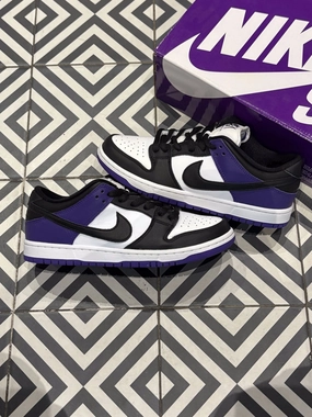 Casual Outfit Curved Heel Counter Dunk SB Court Purple (Taille 40)