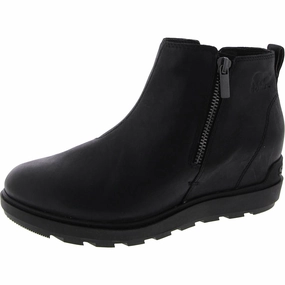 No Pressure Lace-Up Style Evie ll Zip Womens Leather Ankle Wedge Boots