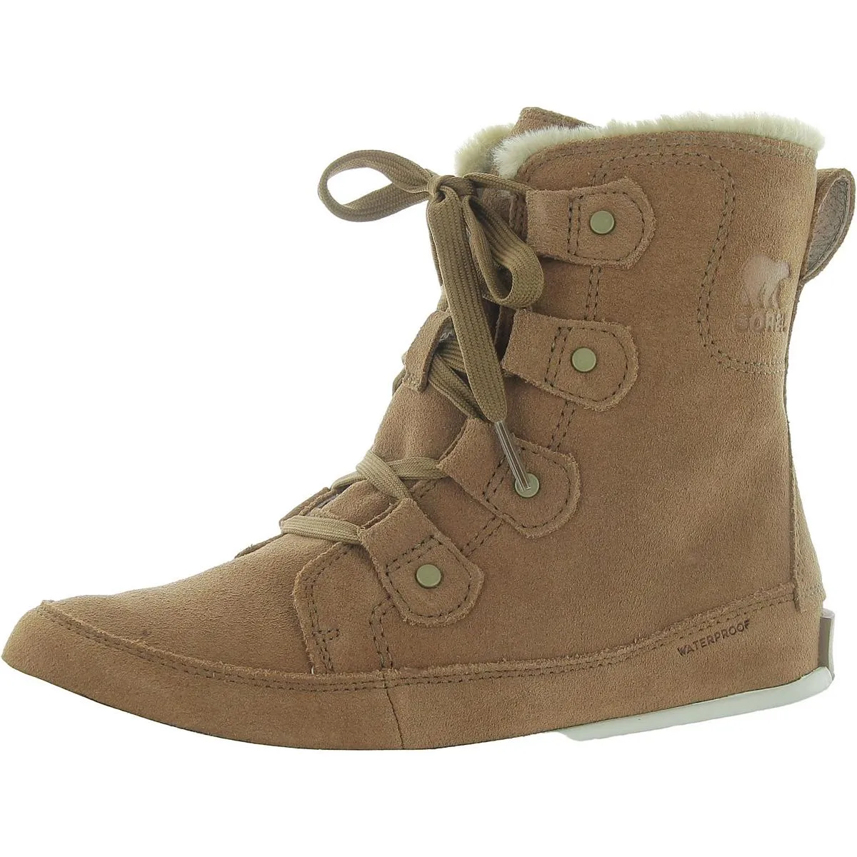 Explorer Next Joan WP Womens Suede Faux Fur Winter & Snow Boots Heat   Resistant Clean Cut