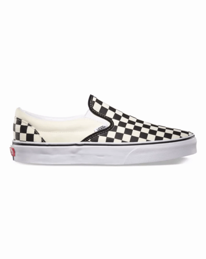 Seamless 3D Knit TPU plate Vans Classic Slip On -  Black / White / Checkerboard
