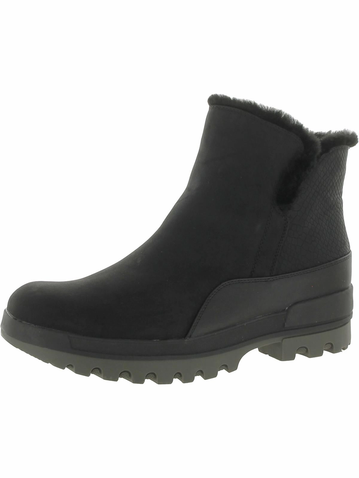 Noemi Womens Faux Leather Cozy Winter & Snow Boots Mud Resistant Night Travel