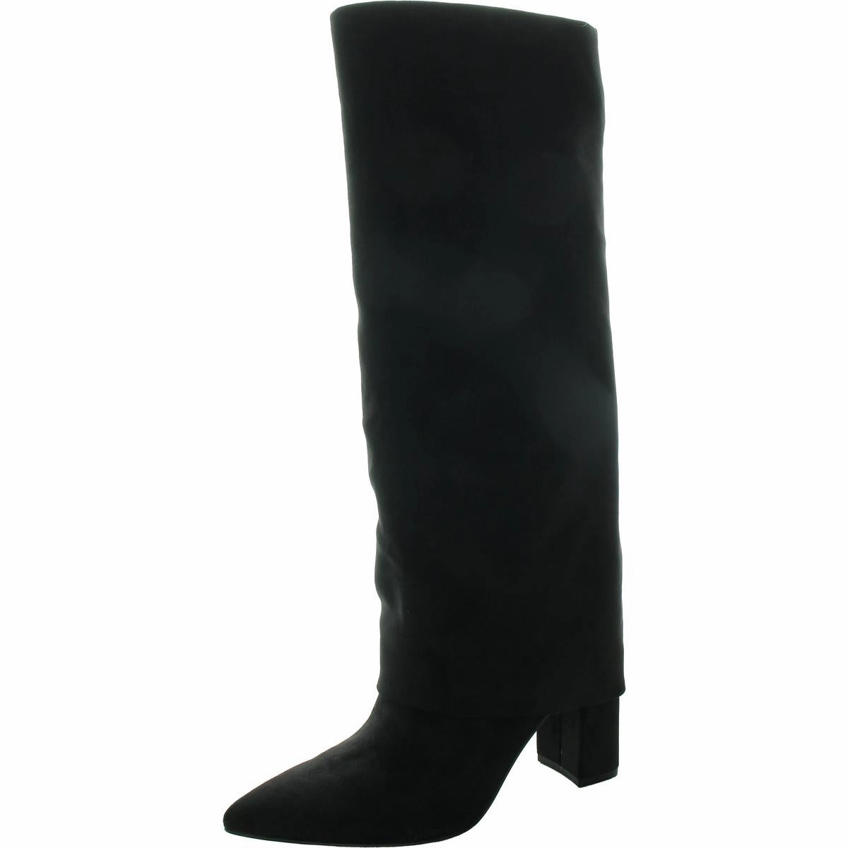 Fadila 3 Womens Padded Insole Faux Suede Knee-High Boots Flexible Frame Night Travel Mesh