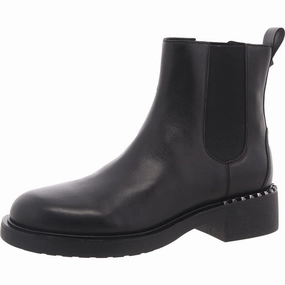 High Traction Rough Terrain Easy Layer Fancy Womens Block Heel Leather Ankle Boots