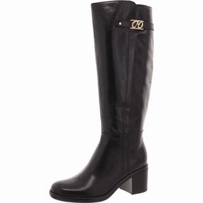 Fannie Womens Block Heel Knee-High Boots Trek Ready Canvas