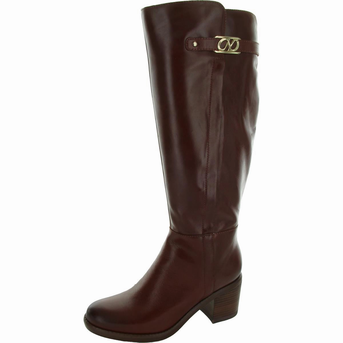 Office Worker Stable Fannie Womens Block Heel Knee-High Boots