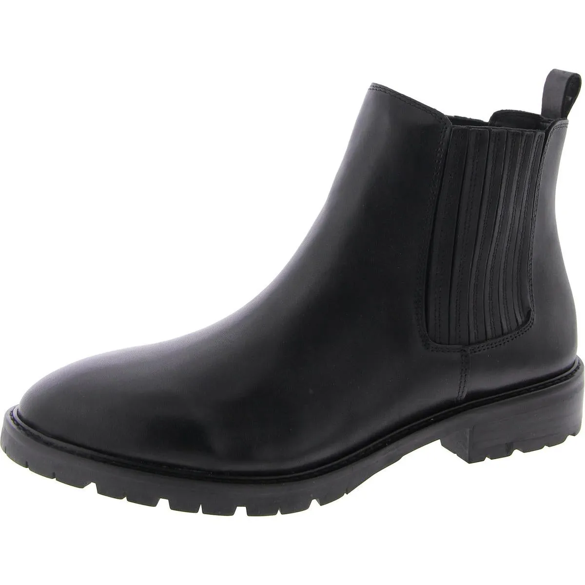 Pure White Leonard Womens Padded Insole Pull On Chelsea Boots