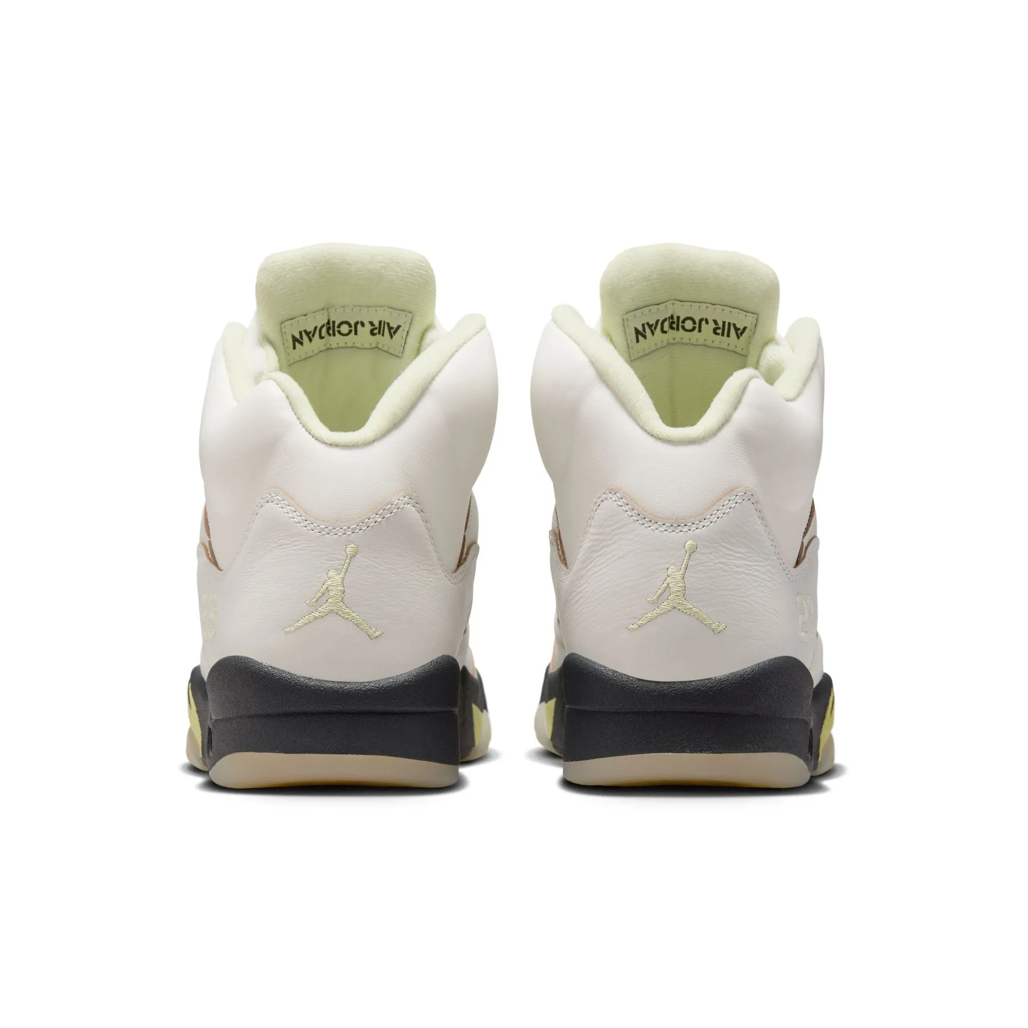 Womens Air Jordan 5 Retro 'Luminous Green' Breathable Performance Tech