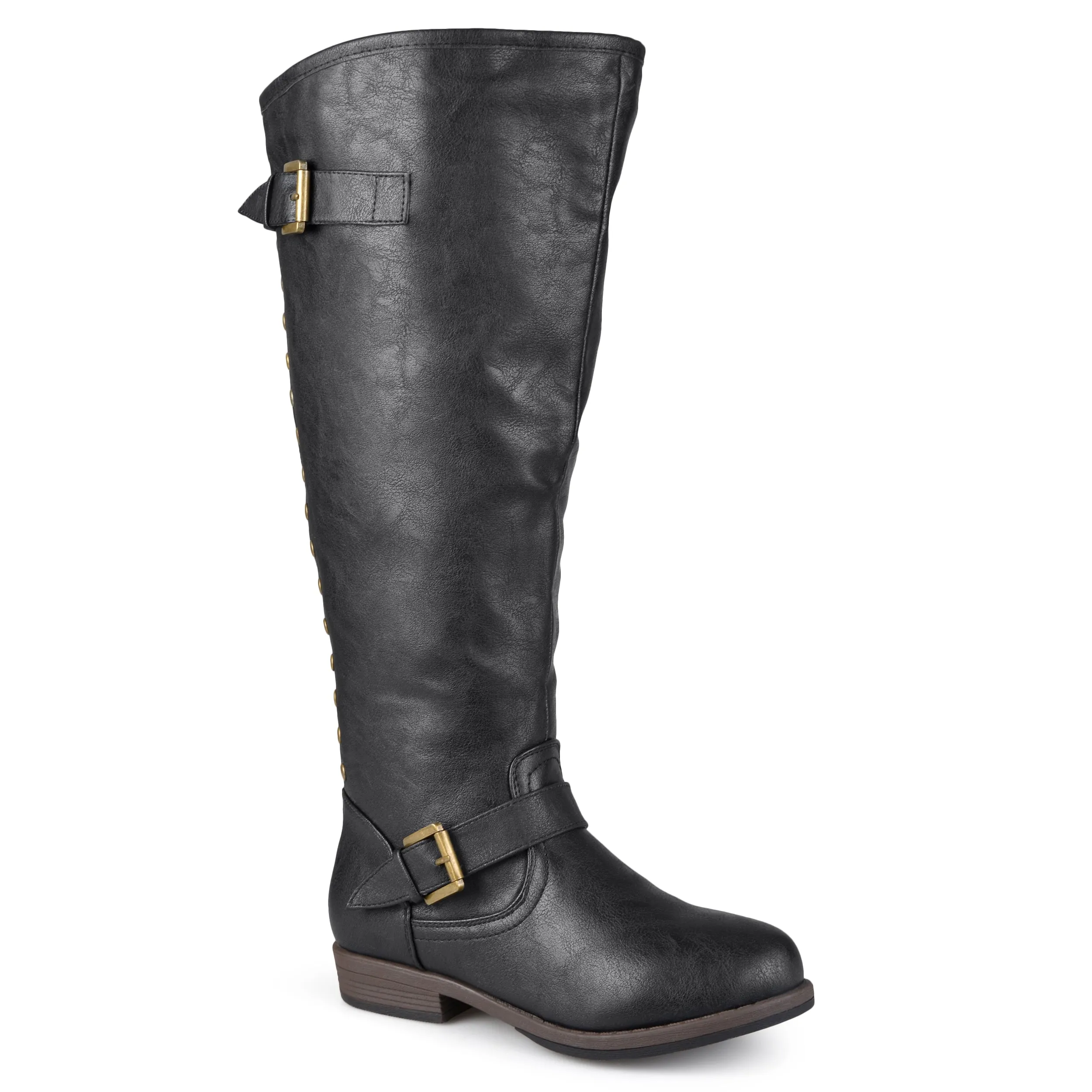 Cushioned Step Windy Weather Minimal Aesthetic Journee Collection Women's Extra Wide Calf Spokane Boot