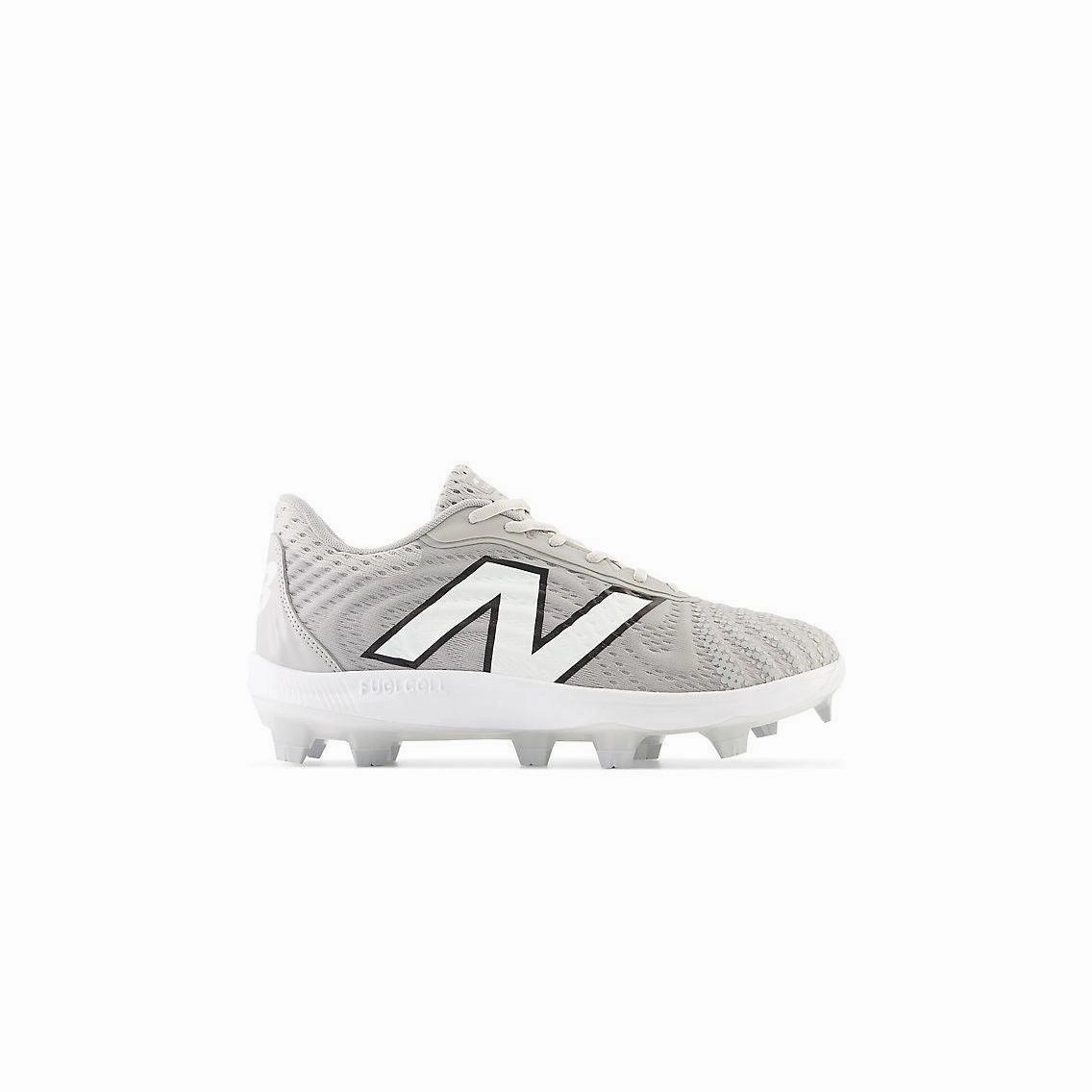heel - cup insoles adjustable - strap New Balance Men's FuelCell 4040 V7 Molded Baseball Cleats - Raincloud / Optic White - PL4040G7