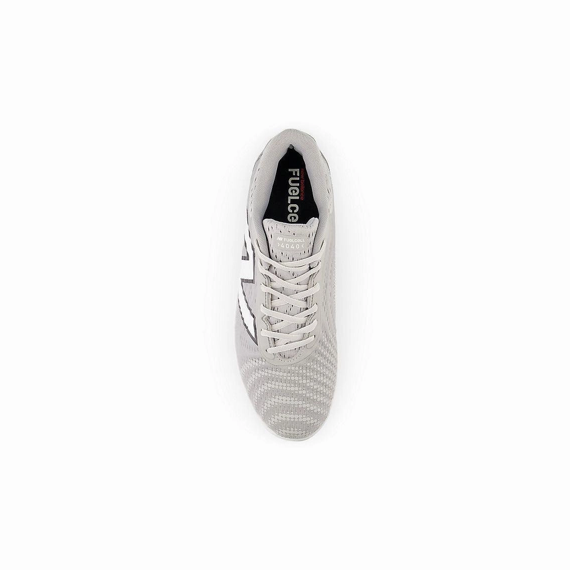 thick sole shoes New Balance Men's FuelCell 4040 V7 Molded Baseball Cleats - Raincloud / Optic White - PL4040G7
